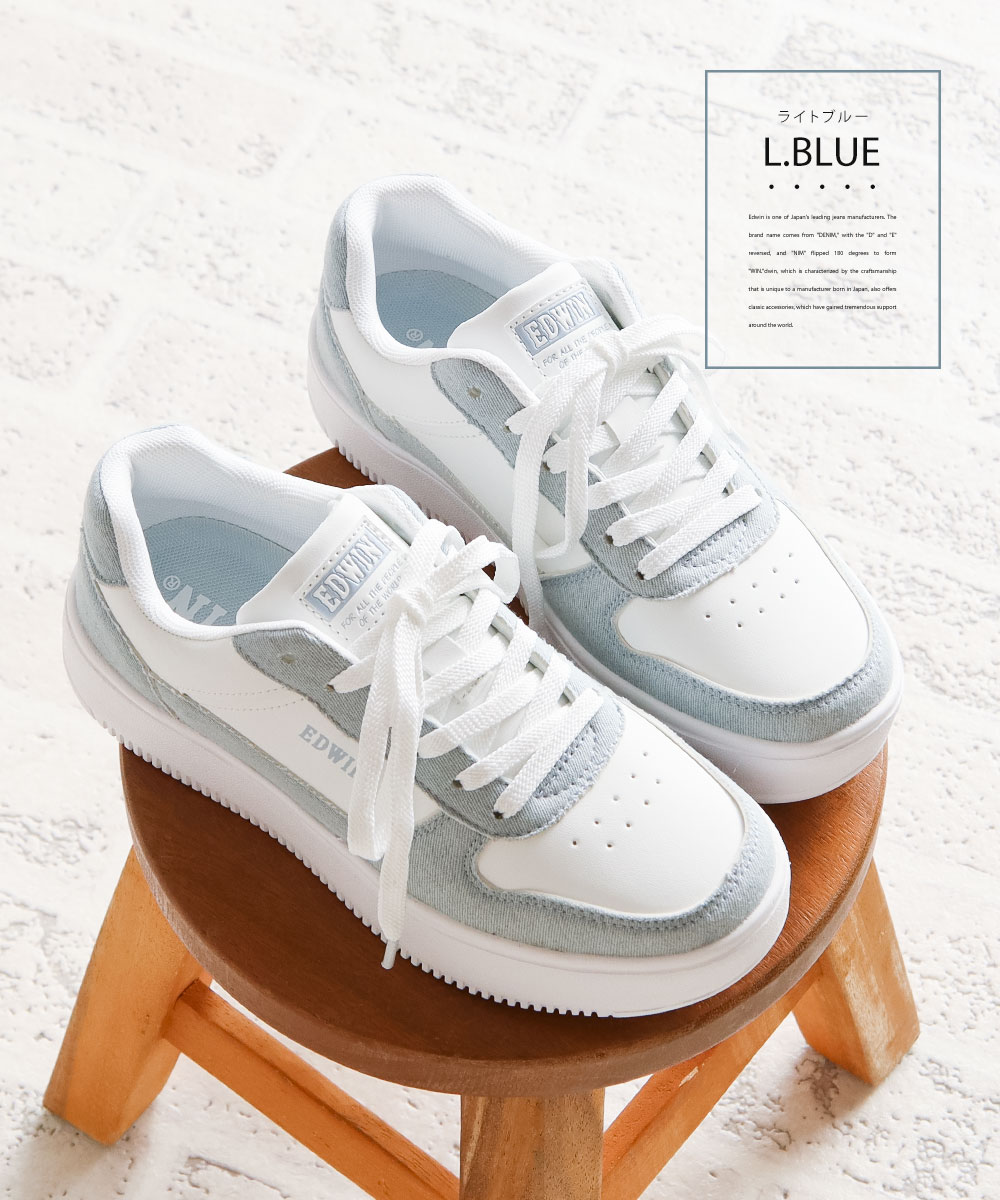 EDWIN（エドウィン） レディース 軽量 婦人靴 カジュアルシューズ 大人