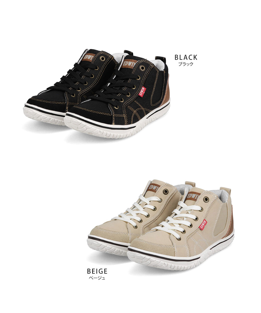 EDWIN（エドウィン） スニーカー レディース 靴 ミッドカット