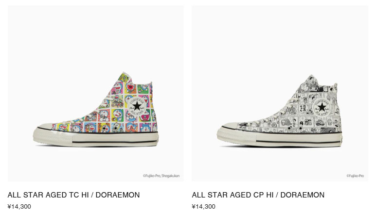 CONVERSE（コンバース） スニーカー ハイカット ドラえもん 漫画