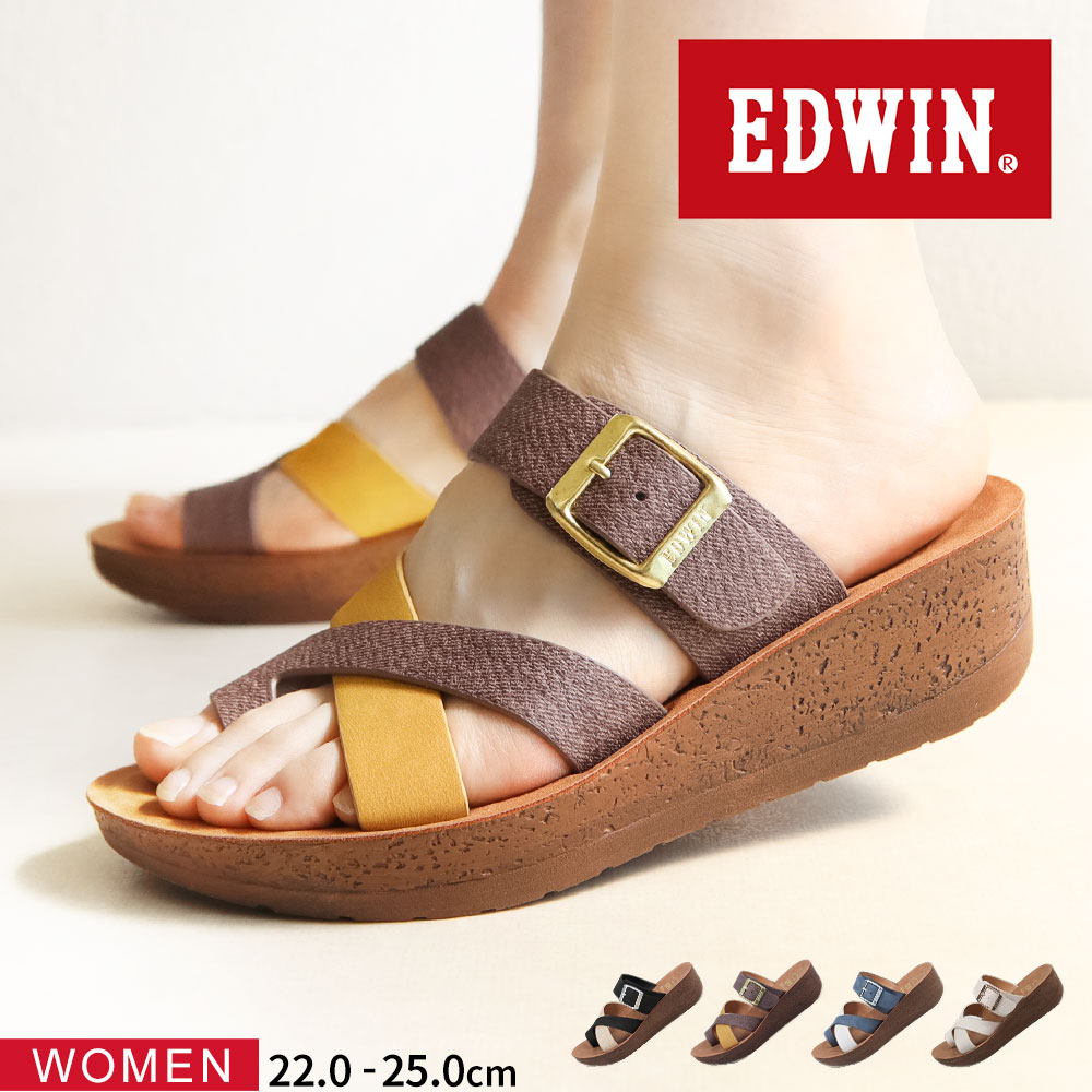 EDWIN（エドウィン） リゾート サンダル レディース コンフォート 厚底