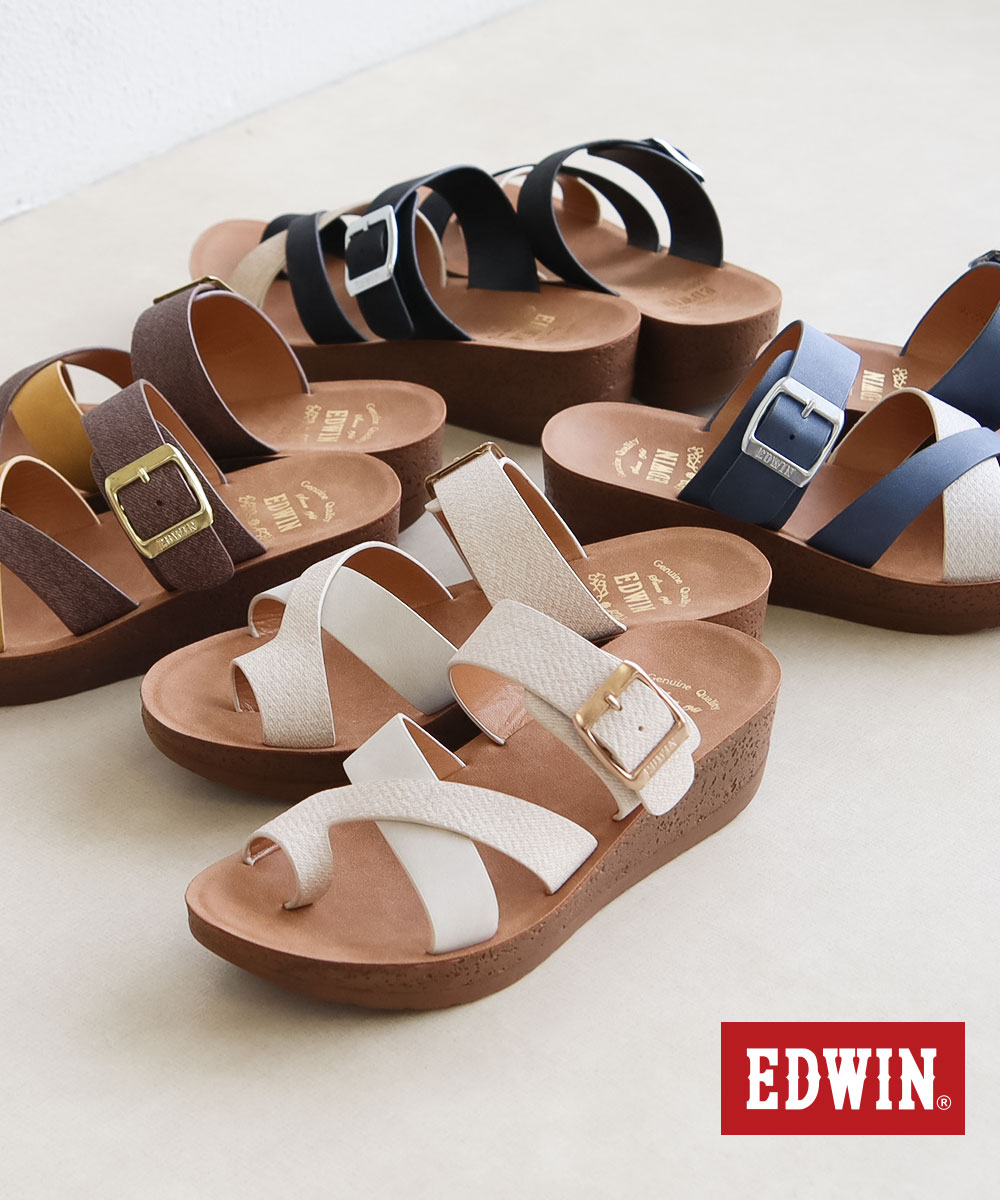 EDWIN（エドウィン） リゾート サンダル レディース コンフォート 厚底