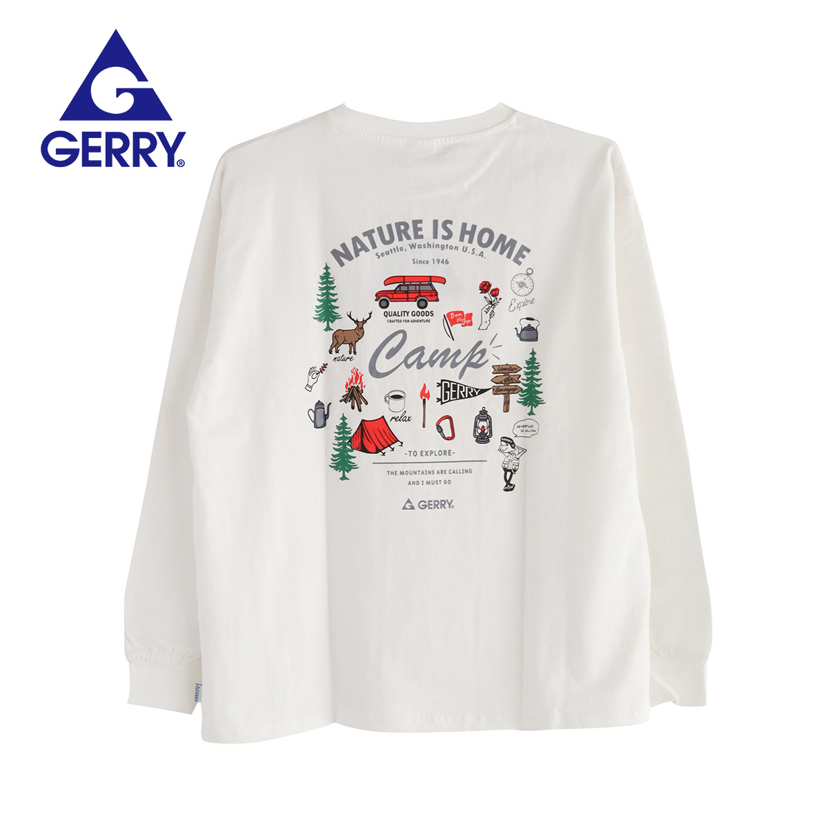 GERRY（ジェリー） gerry tシャツ メンズ 長袖 ロンt レディース