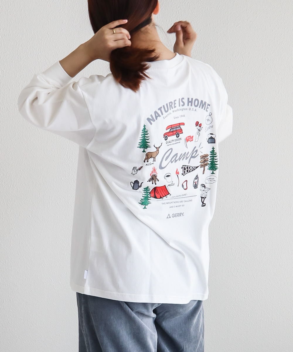 GERRY（ジェリー） gerry tシャツ メンズ 長袖 ロンt レディース