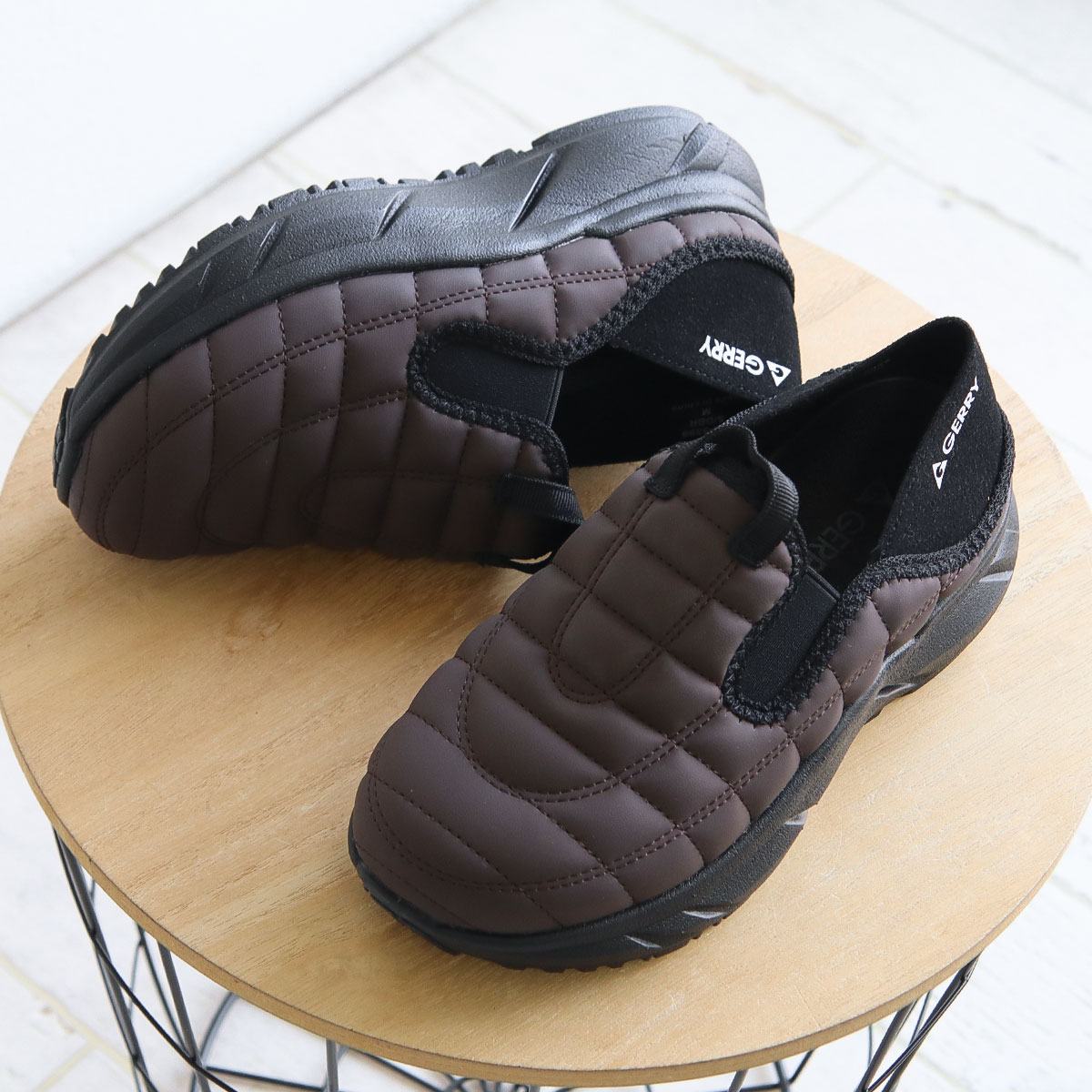 Jerry品 GERRY ジェリー モック シューズ メンズ 厚底 かかとが踏める サボ 靴