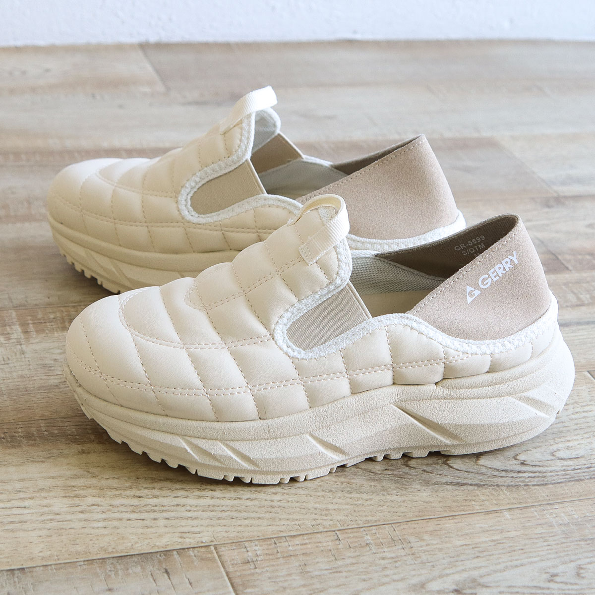 Jerry品 GERRY ジェリー モック シューズ メンズ 厚底 かかとが踏める サボ 靴