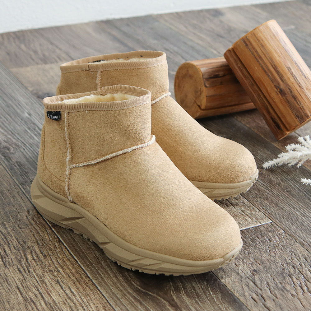 GERRY（ジェリー） ムートン ブーツ メンズ ショート 厚底 撥水 軽量