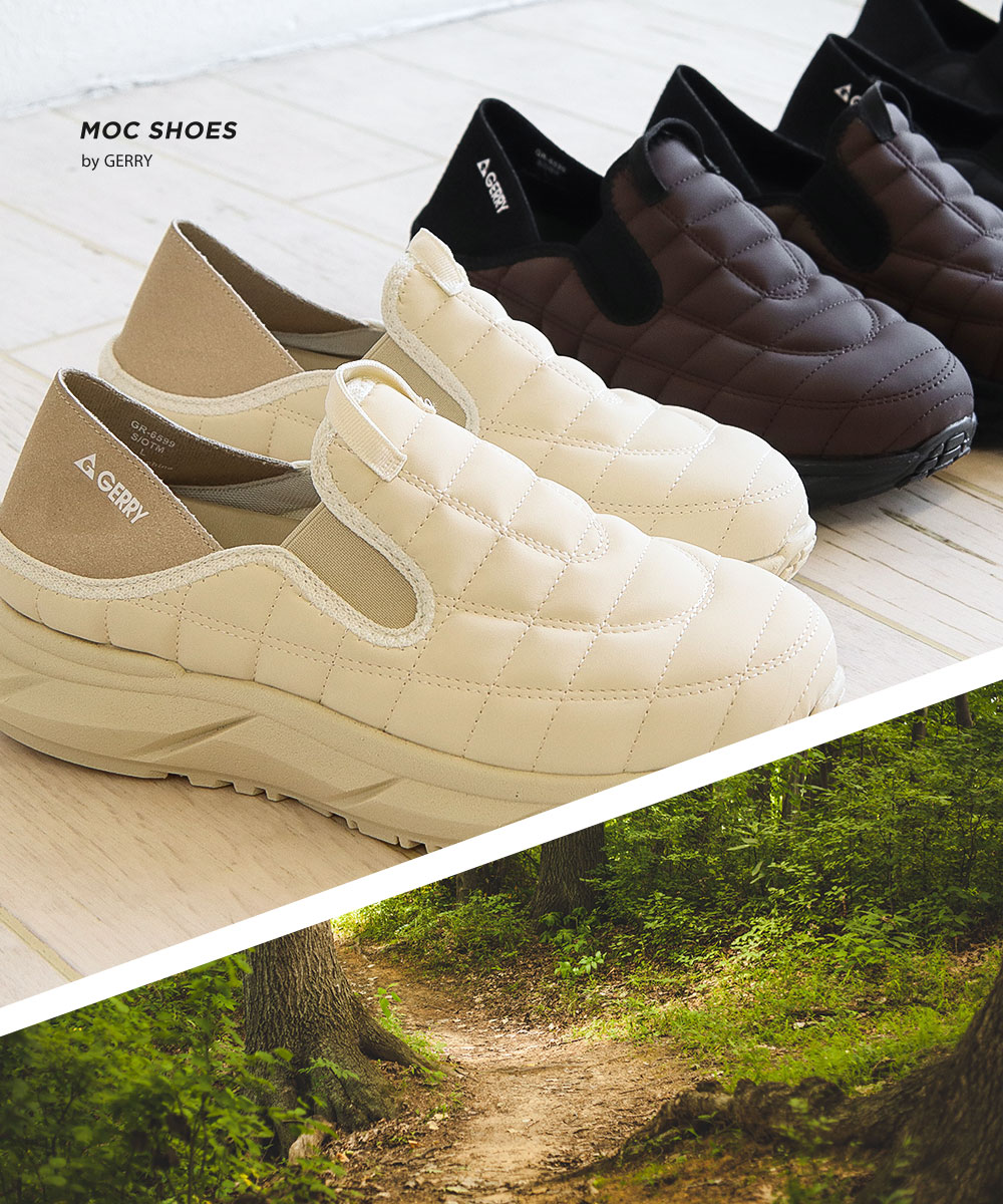 GERRY（ジェリー） モック シューズ メンズ 厚底 かかとが踏める サボ