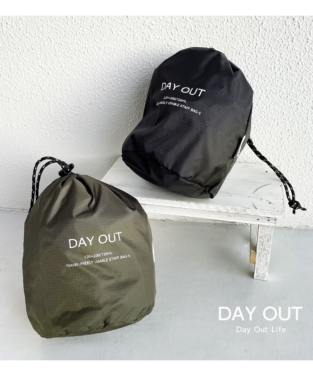 巾着 ポーチ　持ち手付きテントポーチ DAY OUT（デイアウト） 巾着 ポーチ 小さい 小物入れ シンプル 軽量