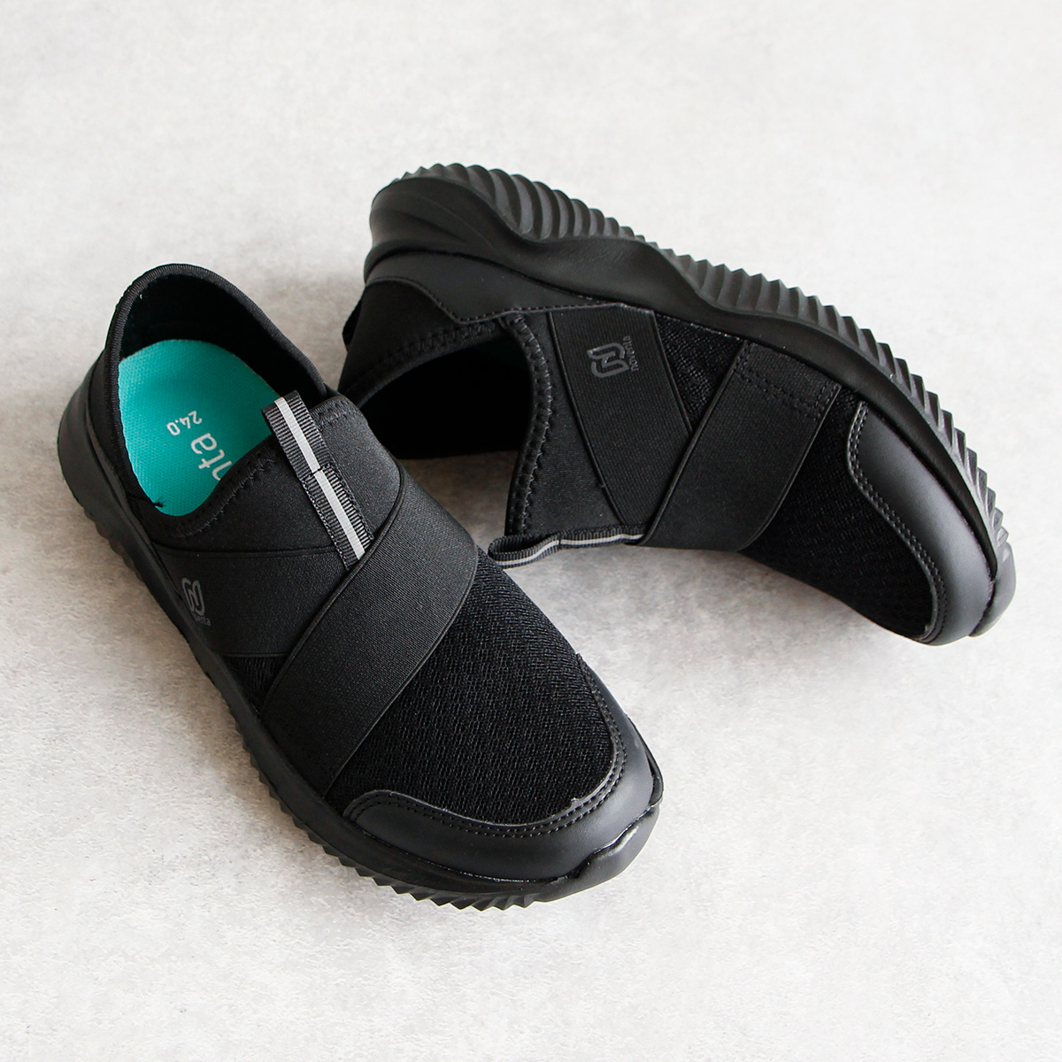 NOVENTA（ノベンタ） スリッポン レディース 軽い ローカット かかとが