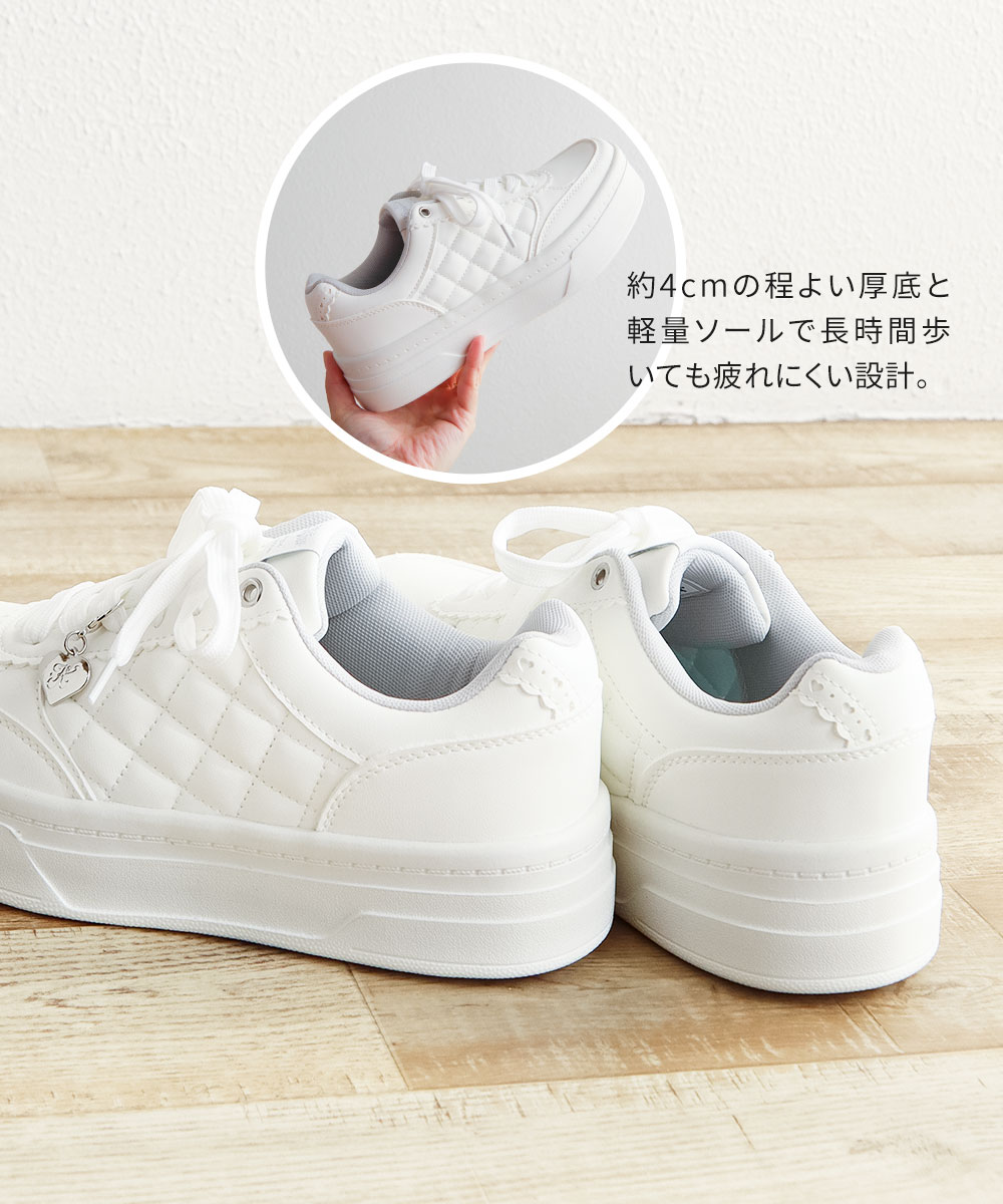 キューキュー スニーカー キッズ 女の子 厚底 レディース 軽量 ローカット ガールズ ジュニア 子供靴 黒 ホワイト 婦人 KewKew 2455 キッズ・ジュニア ベビーシューズ,ジュニア 19 24 5cm S-mart PLUS オンラインストア