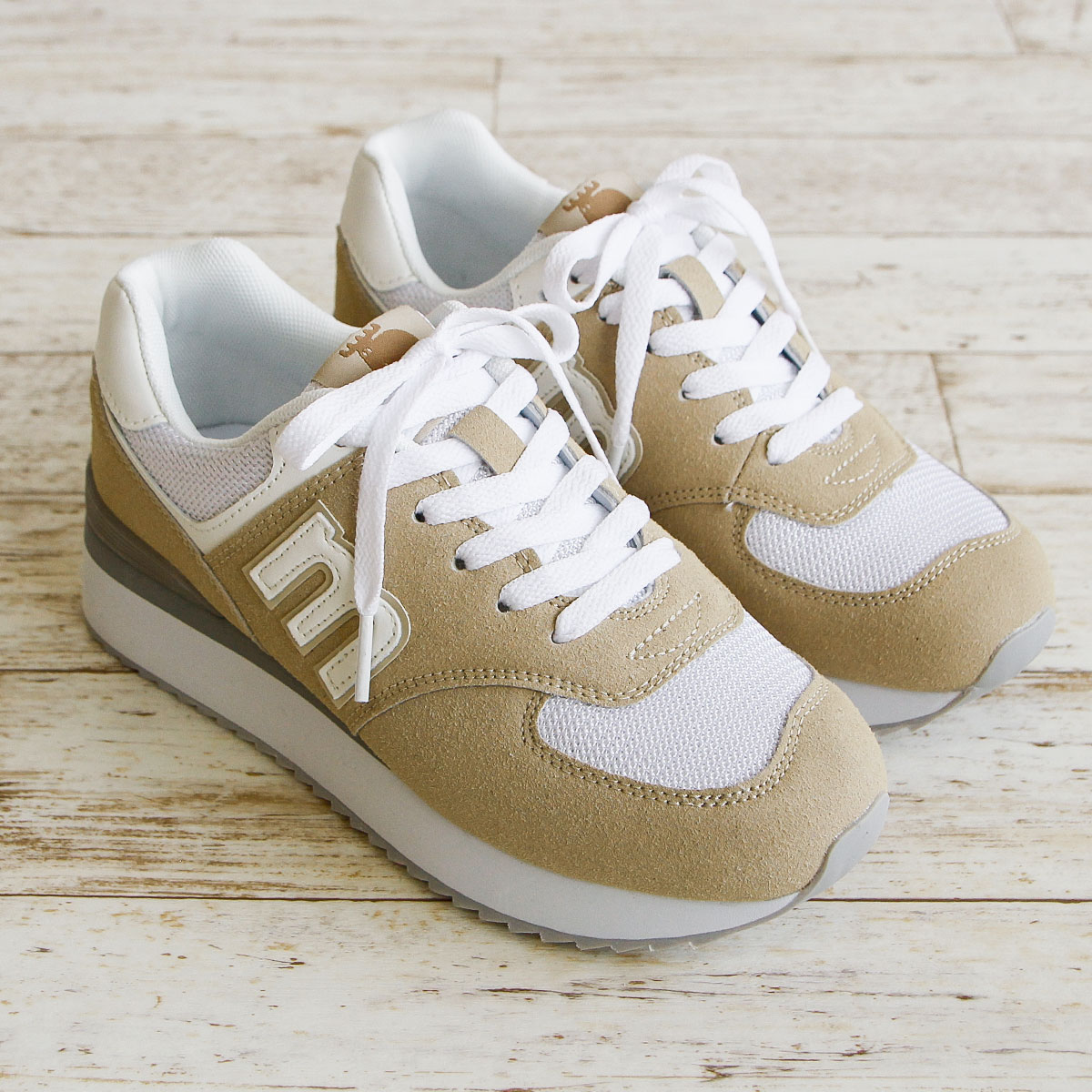 moz（モズ） 厚底 スニーカー レディース 黒 ローカット カジュアル