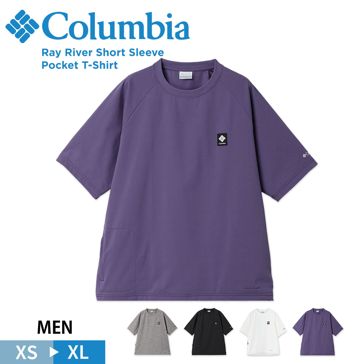 Columbia コロンビア バハマ シャツ メンズ 半袖 ワンポイント