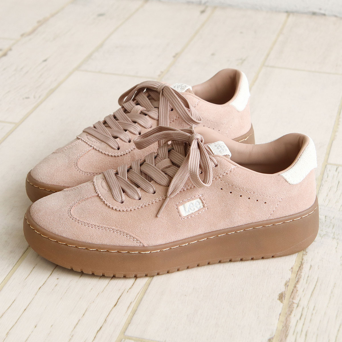 Lee（リー） スニーカー レディース ローカット 本革 カジュアル