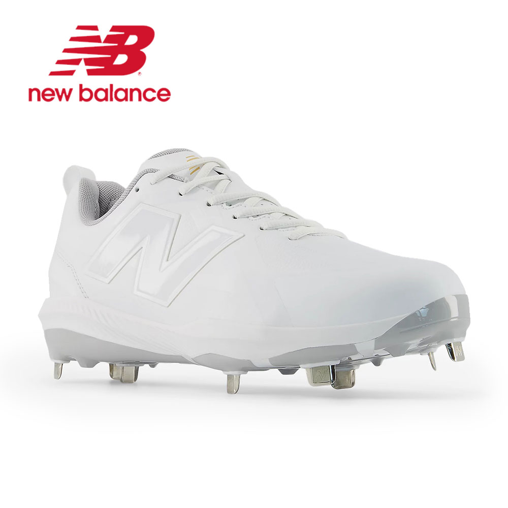 New Balance（ニューバランス） 野球 スパイク 白 硬式 金具 靴 ホワイ