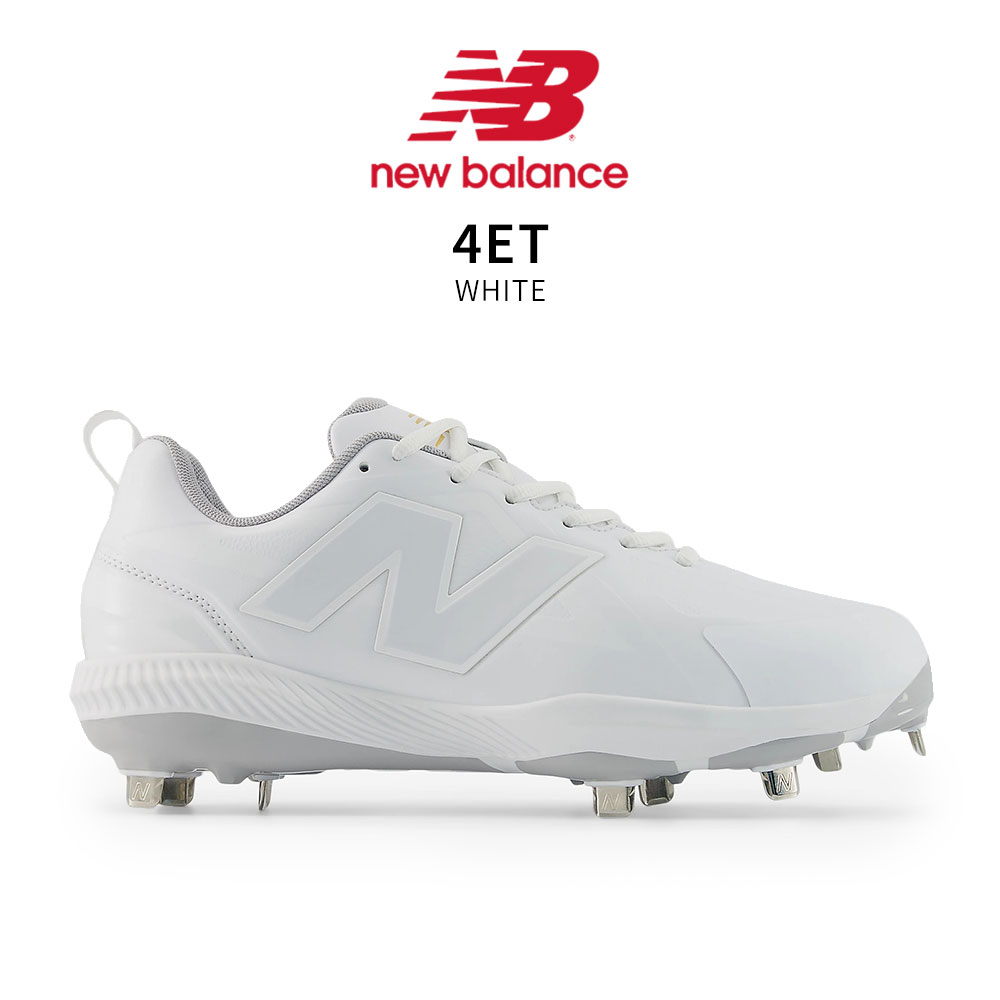 New Balance（ニューバランス） 野球 スパイク 白 硬式 金具 靴 ホワイ
