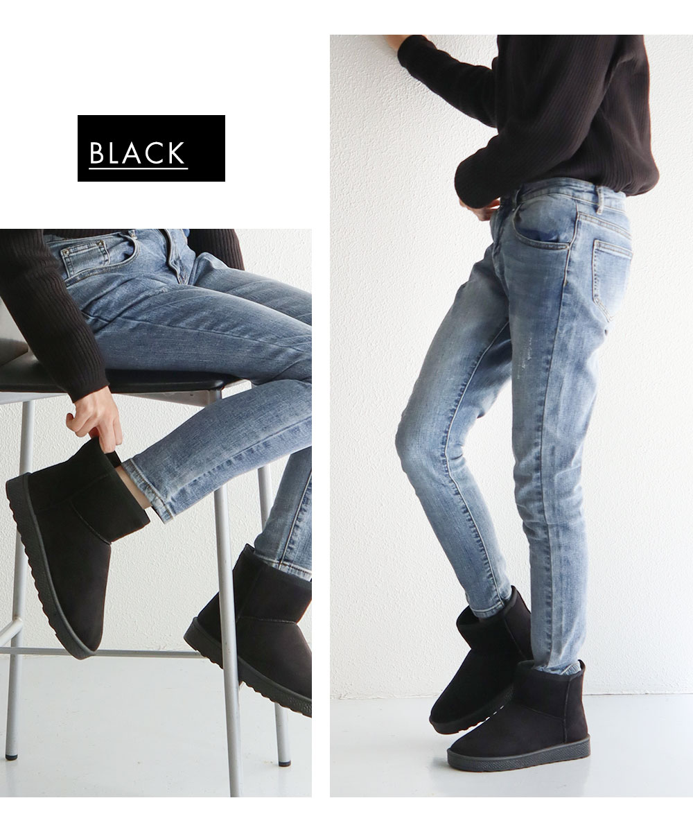 ムートンブーツ レディース ショート丈 ブーツ 防寒 軽量 歩きやすい