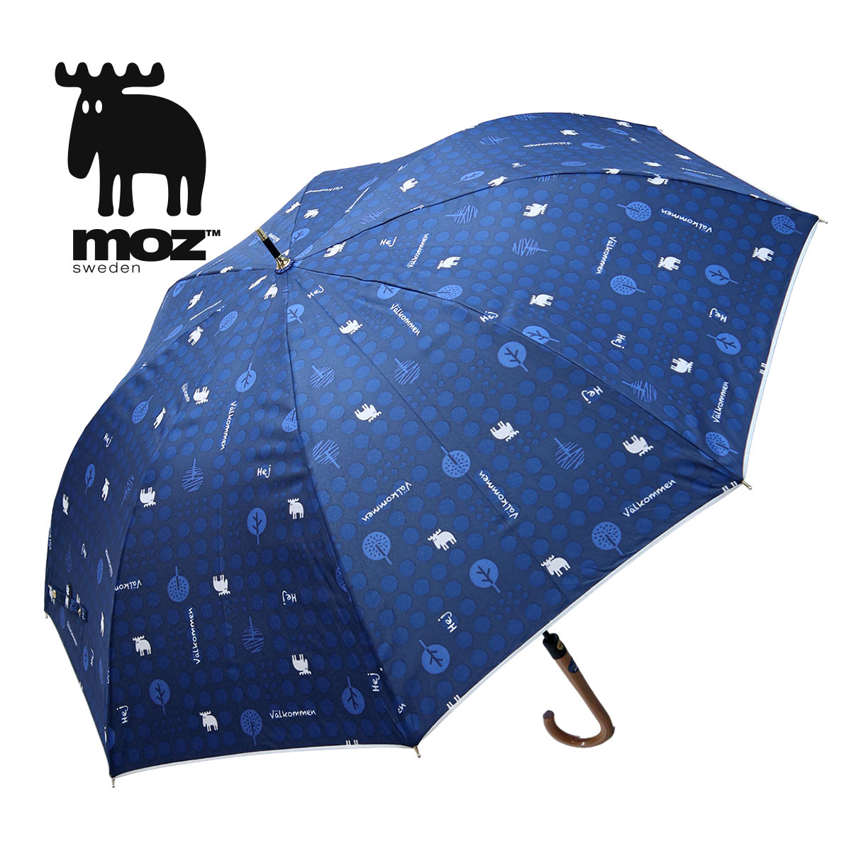 a.v.v（アー・ヴェ・ヴェ） moz 長傘 雨傘レディース 60cm 丈夫 撥水