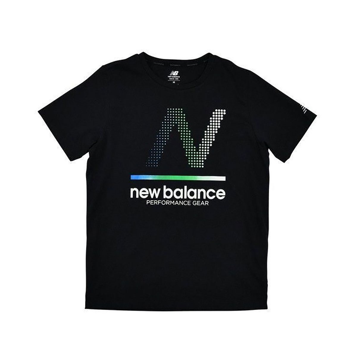 ニューバランス Tシャツ メンズ クルーネック 黒 ブラック newbalance NB ヘザーテッ...