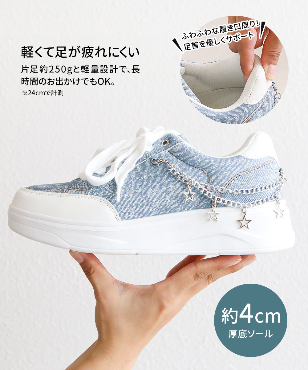 NEV SURF（ネブサーフ） ネブ スニーカー レディース 厚底 軽量