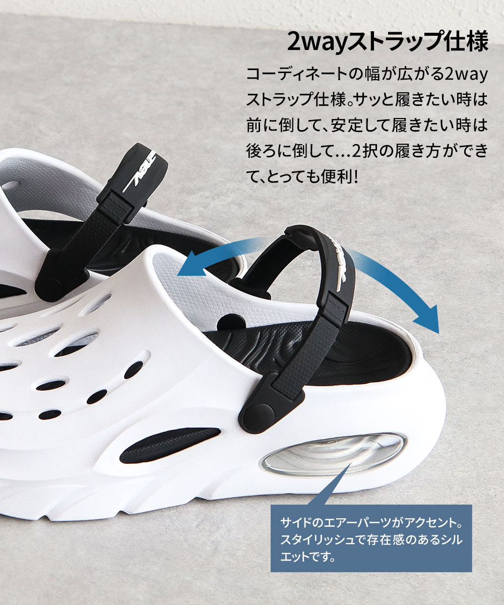【未使用保管】ジルサンダー 白 ネイビー 2点セット NEV SURF（ネブサーフ） クロッグサンダル メンズ 2way おしゃれ