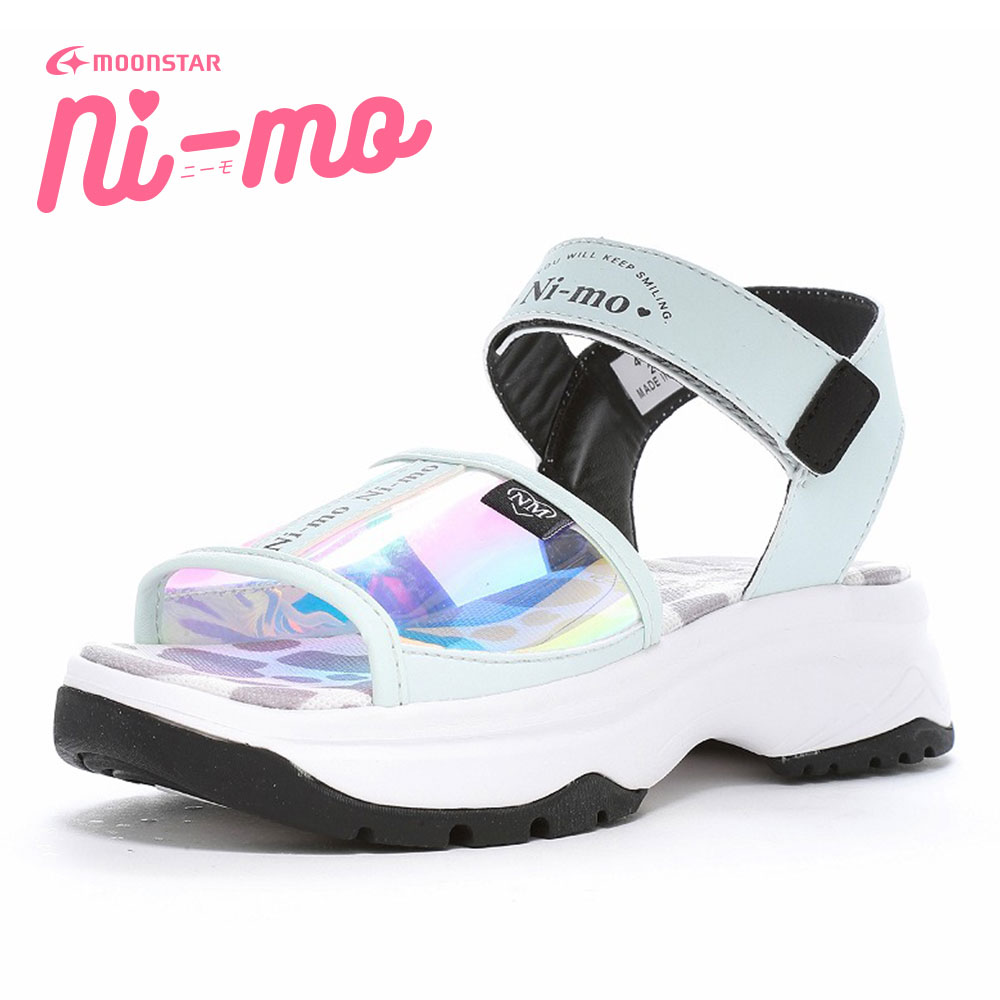Ni-mo ムーンスター ニーモ キッズ サンダル ストラップ 脱げ