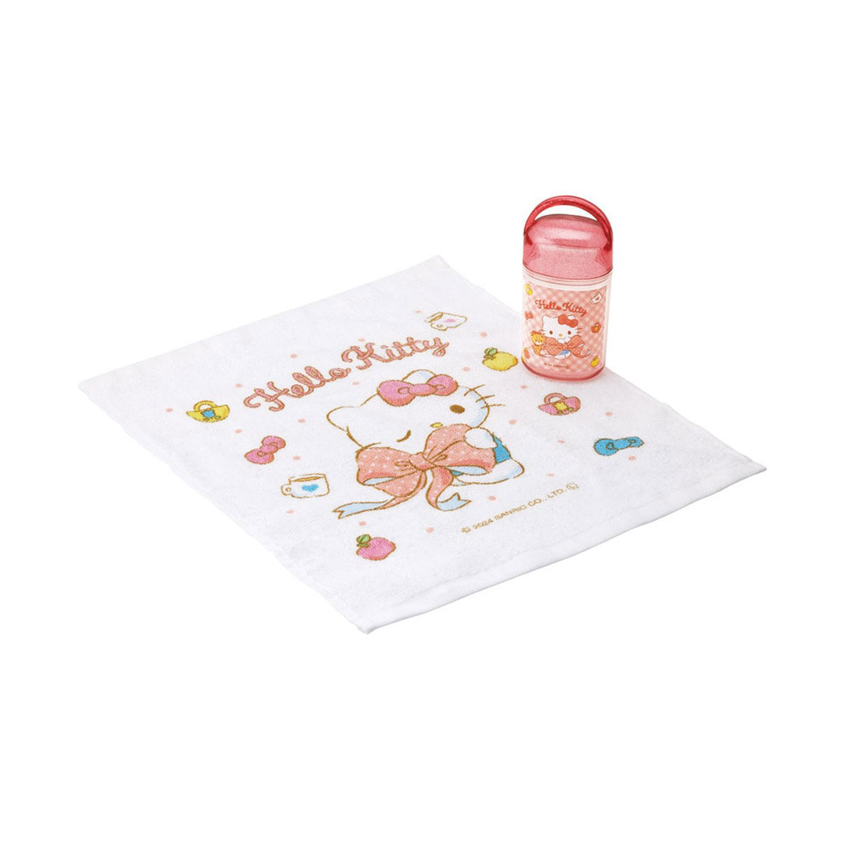 スケーター おしぼり 抗菌ケース付き おしぼりタオル ハンカチ 保育園