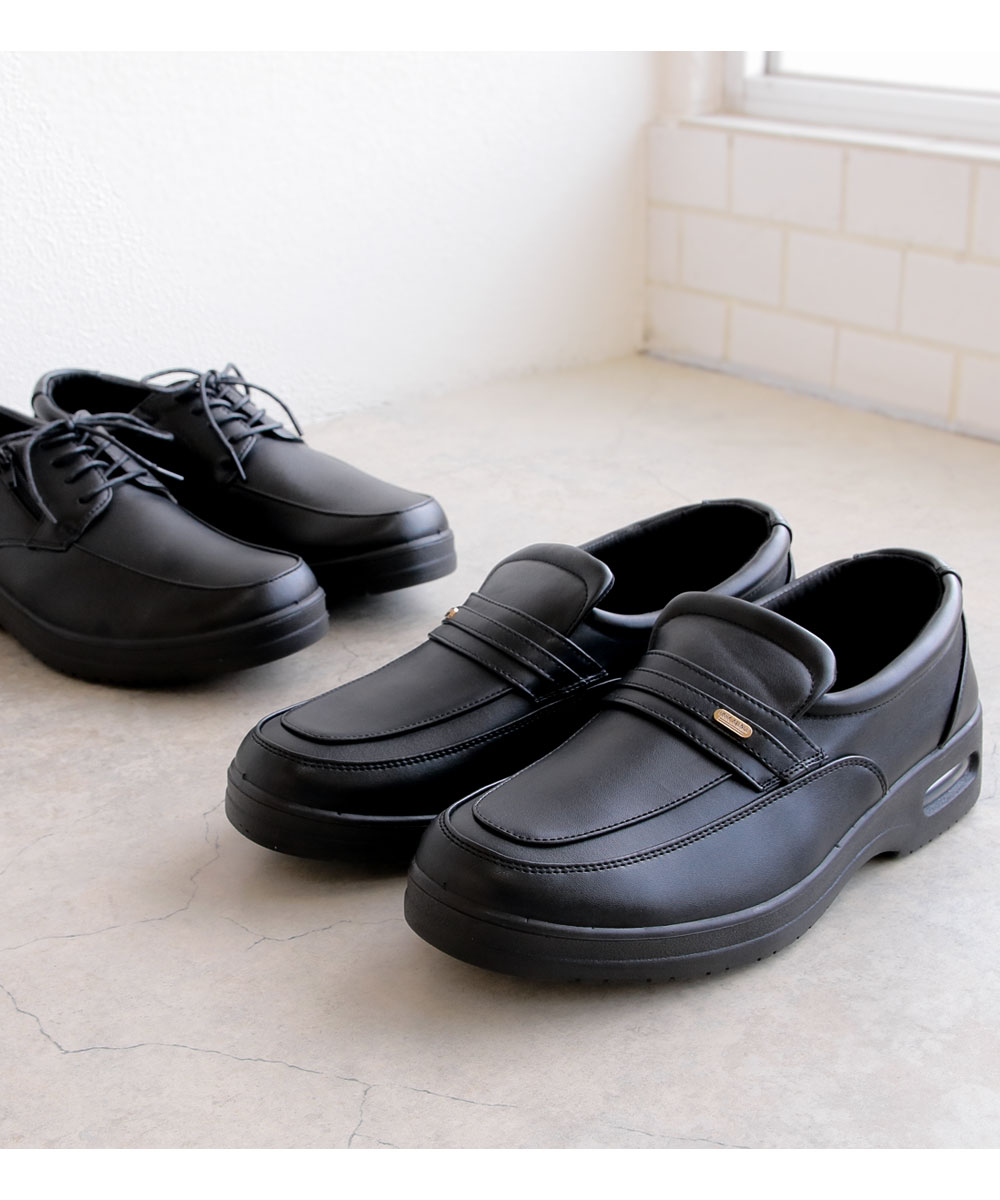 ビジネスシューズ メンズ 3e 幅広 軽い エアソール 防滑 歩きやすい