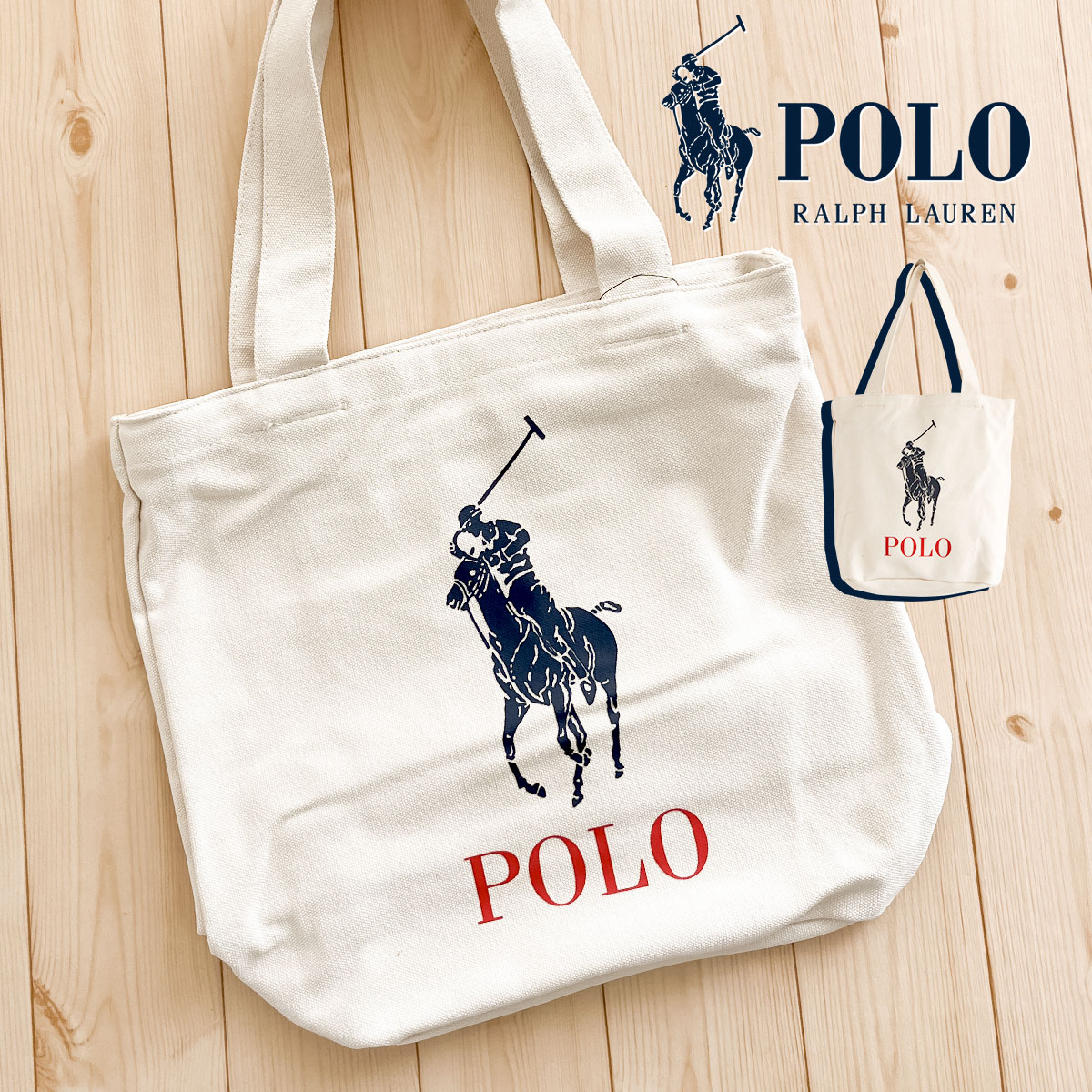 ポロ ラルフローレン トートバッグ レディース キャンバス A4 メンズ ファスナー付き POLO RALPH LAUREN 9AR018