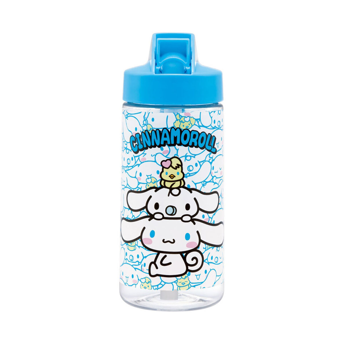 スケーター 水筒 キッズ 500ml ストロー プラスチック 透明 クリア 