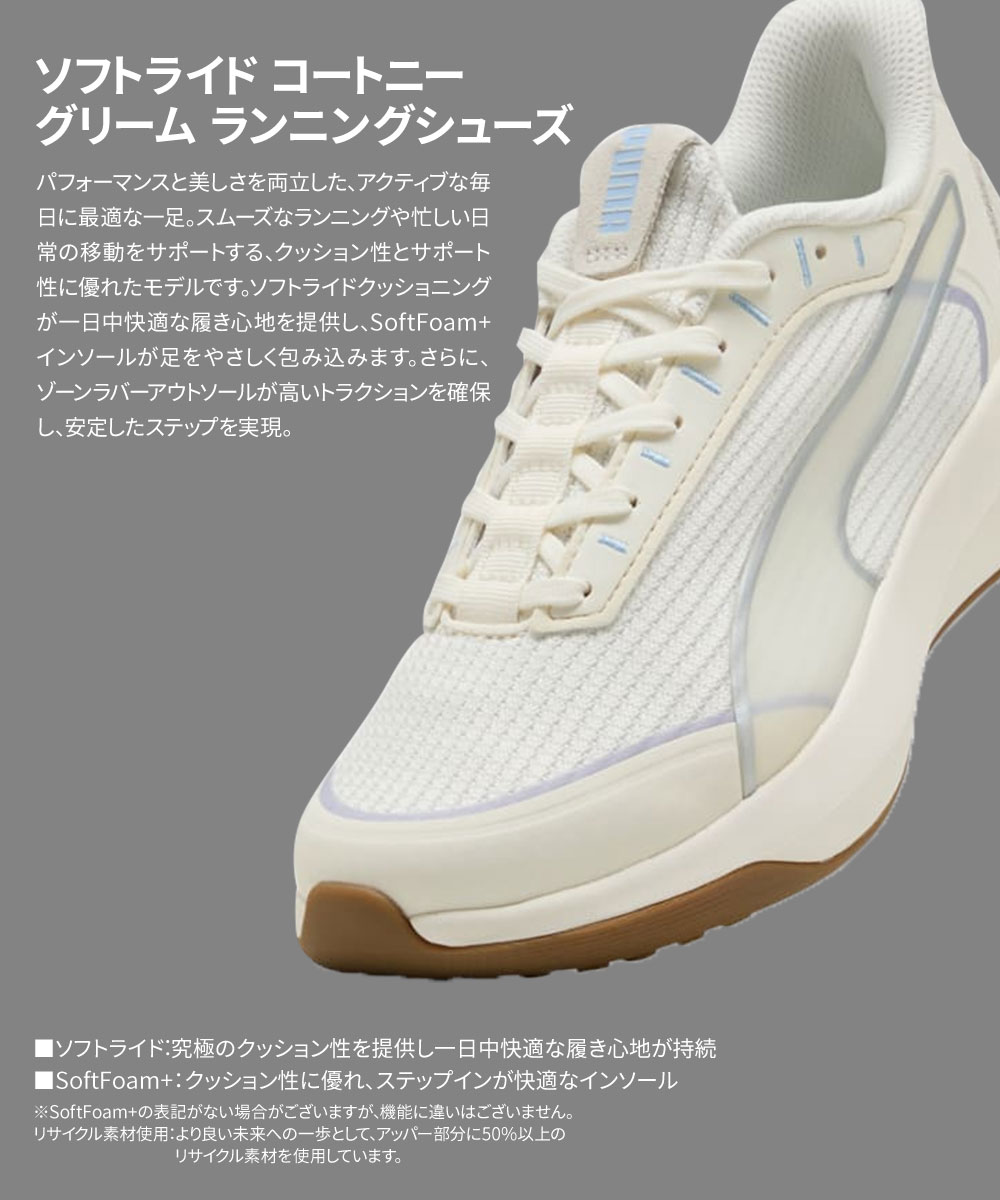 ホワイト ランニングシューズ PUMA プーマ ランニング シューズ レディース ウォーキング