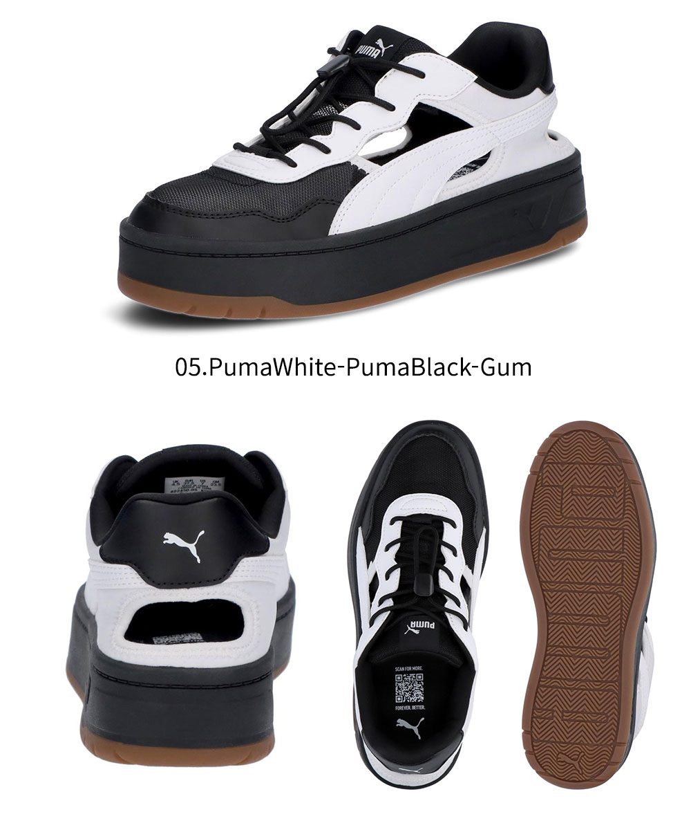 PUMA（プーマ） レディース 厚底 夏靴 ローカット 通気性 メッシュ