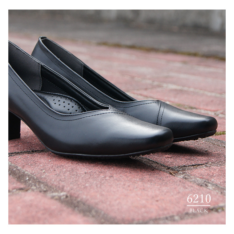 Rakuchin（らくちん） RAKUCHIN COMFORT 本革 パンプス 痛くない 脱げ