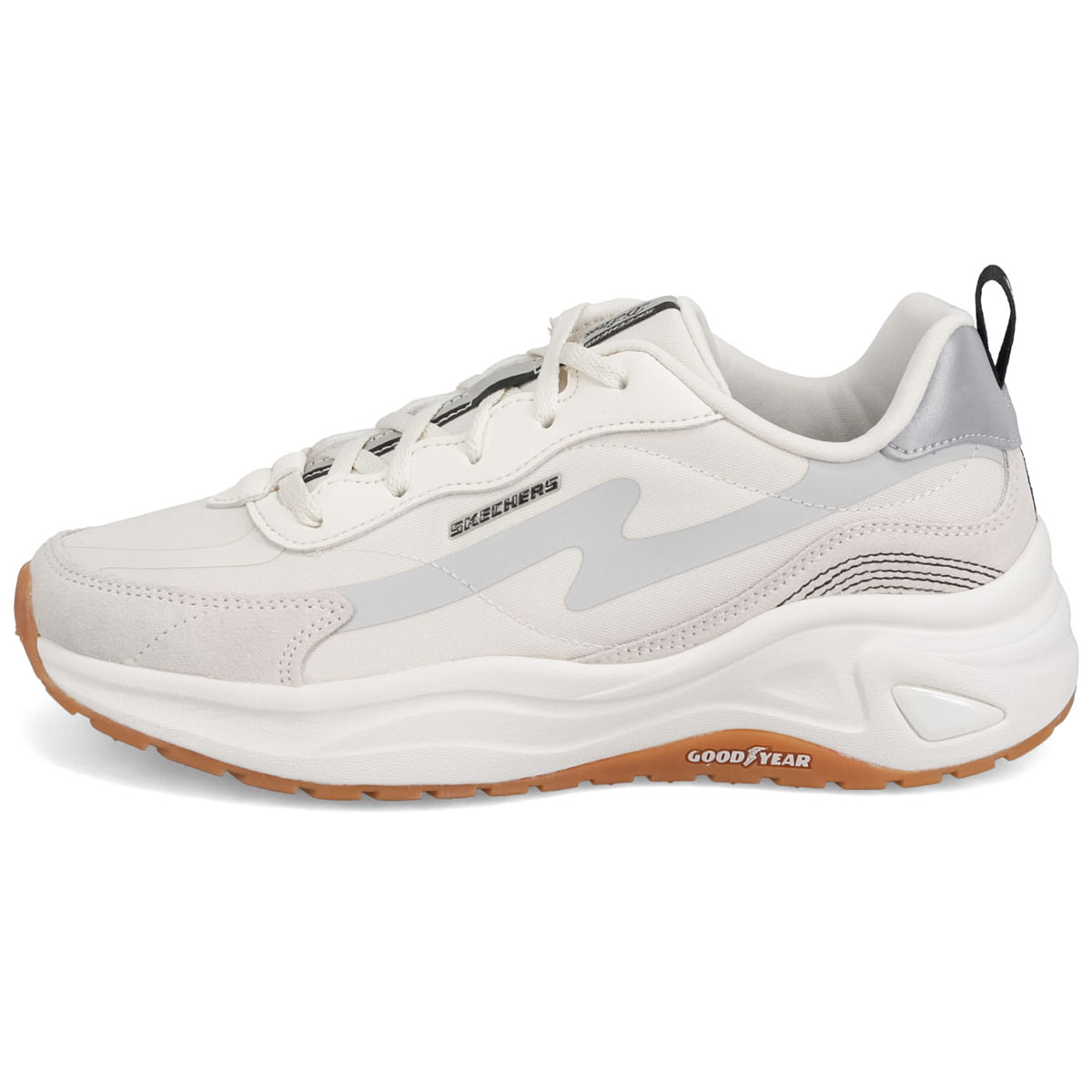 スケッチャーズ レディース スニーカー 黒 白 ランニングシューズ Skechers Dlites Wave Always Better 149389