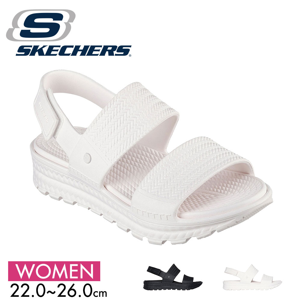 SKECHERS スケッチャーズ サンダル レディース 靴 シューズ 黒