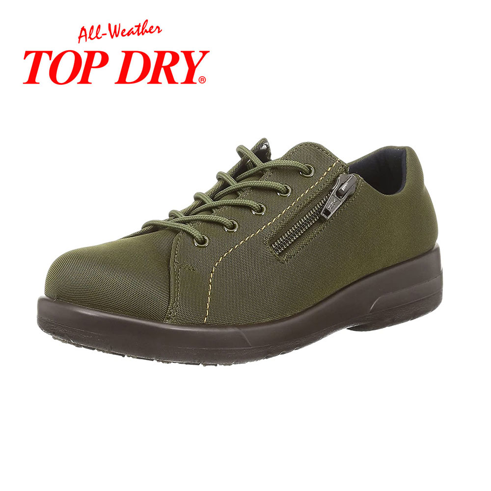 シューズ T TOP DRY レインシューズ レディース スニーカー 防水 防滑 サイド