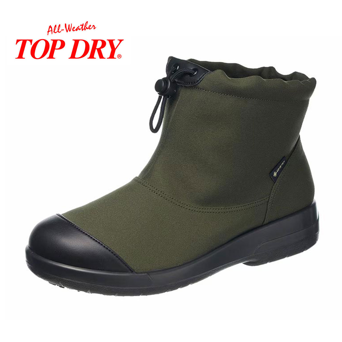 TOP DRY ブーツ レディース 防水 幅広 ゴアテックス ショート レイン