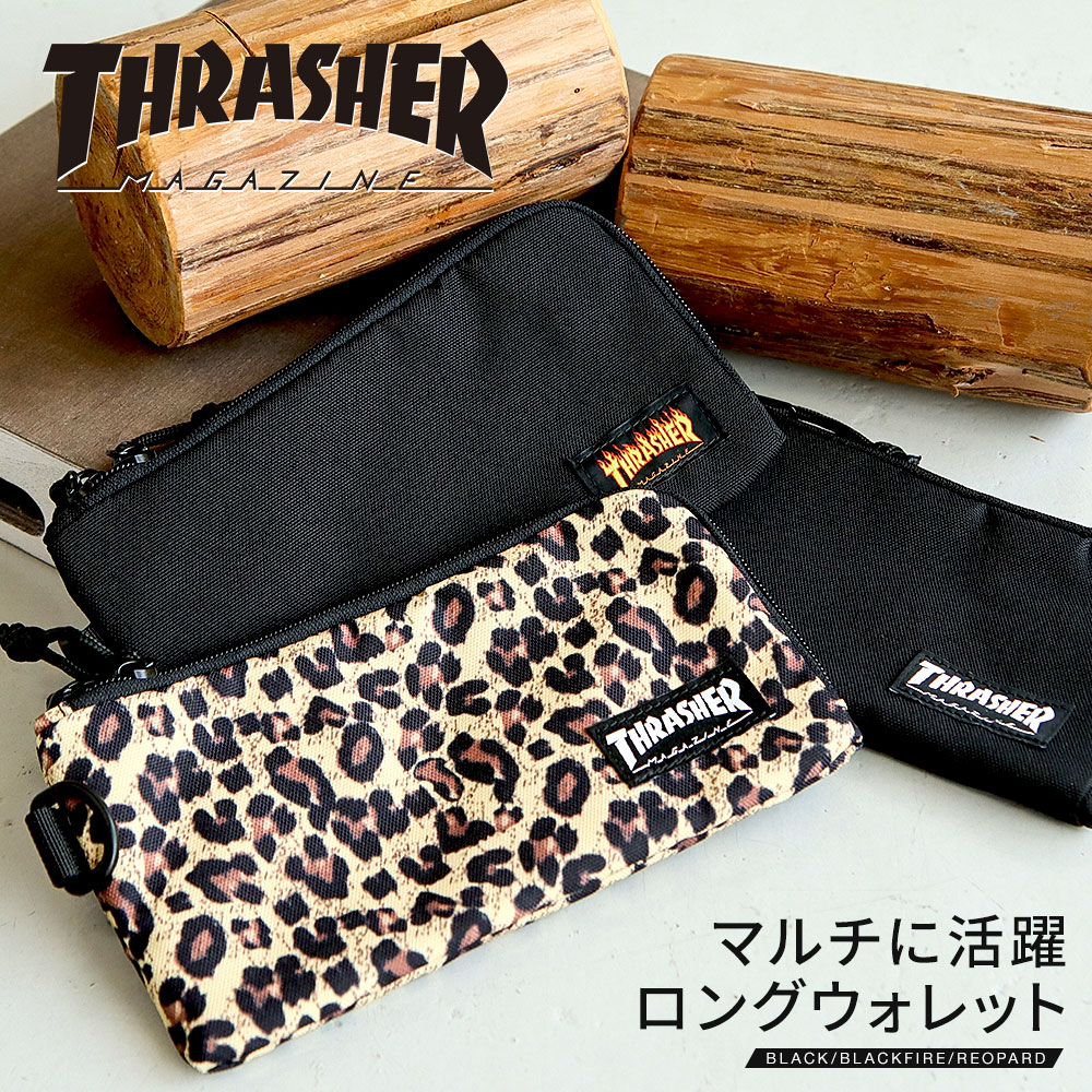 THRASHER（スラッシャー） 財布 ロングウォレット ファスナー メンズ
