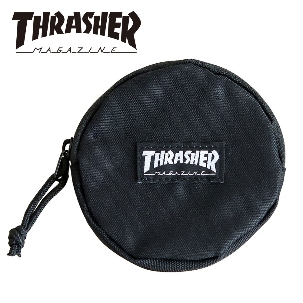 THRASHER（スラッシャー） コイン ケース 丸型 キーフック カラビナ