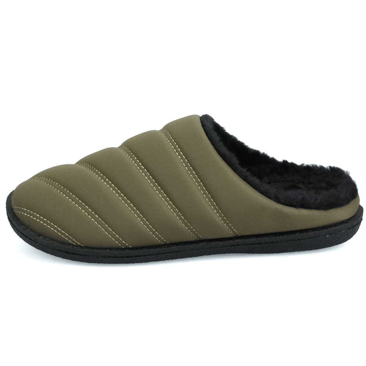 サボサンダル メンズ 冬 内ボア クロッグ 暖かい シンプル 室内履き ルームシューズ アウトドアスリッパ シューズ