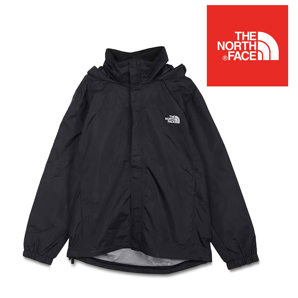 THE NORTH FACE ザノースフェイス ジャケット ナイロン フード付き メンズ アウター マウンテンパーカー 防水 通気 防風 アウトドア キャンプ トレッキング 山登り 登山 黒 ブラック M RESOLVE JACKET NF00AR9T THE NORTH FACE（ザ ノースフェイス） ジャケット ナイロン マウンテン