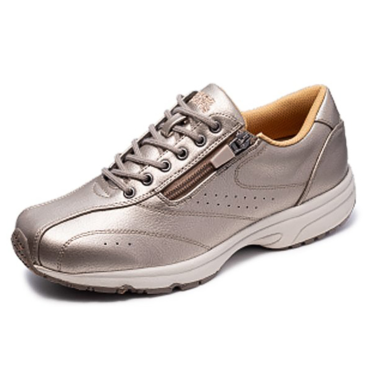 スニーカー レディース カジュアルシューズ 軽量 幅広 3e サイドファスナー ウォーキングシューズ 黒 運動靴 防滑 靴 ゆったり ブラック ベージュ ピンク 7048 6 77 以上節約