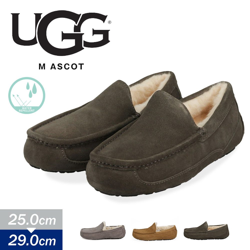 予約販売】本 アグ UGG メンズ アスコット レザー スリッポン PINNACLE