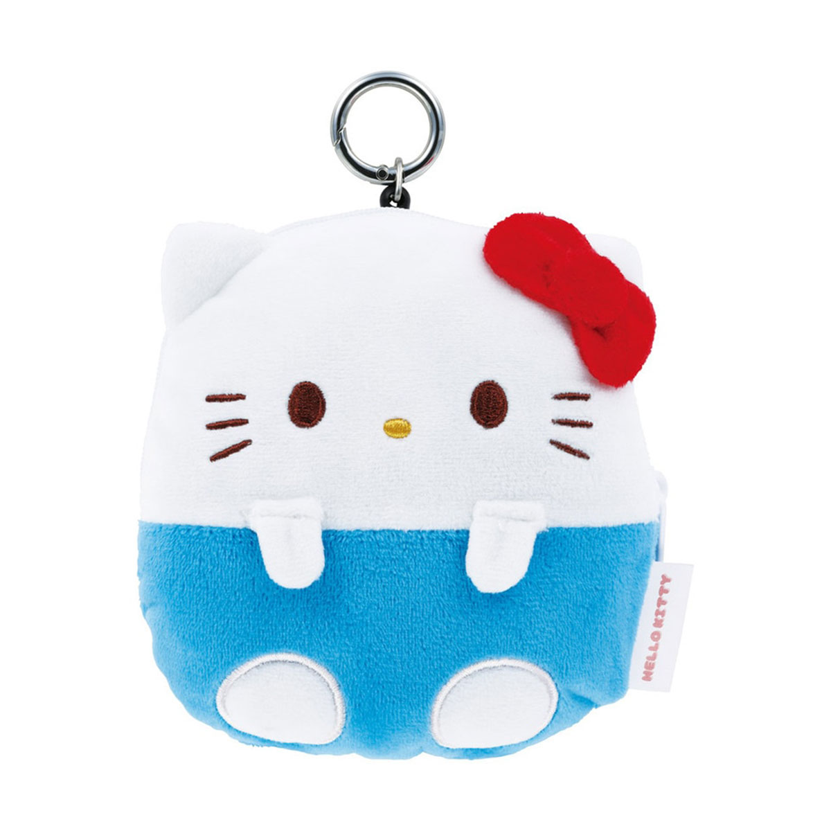 スケーター ポーチ リール付き ぬいぐるみ 小物入れ 収納 カラビナ付き
