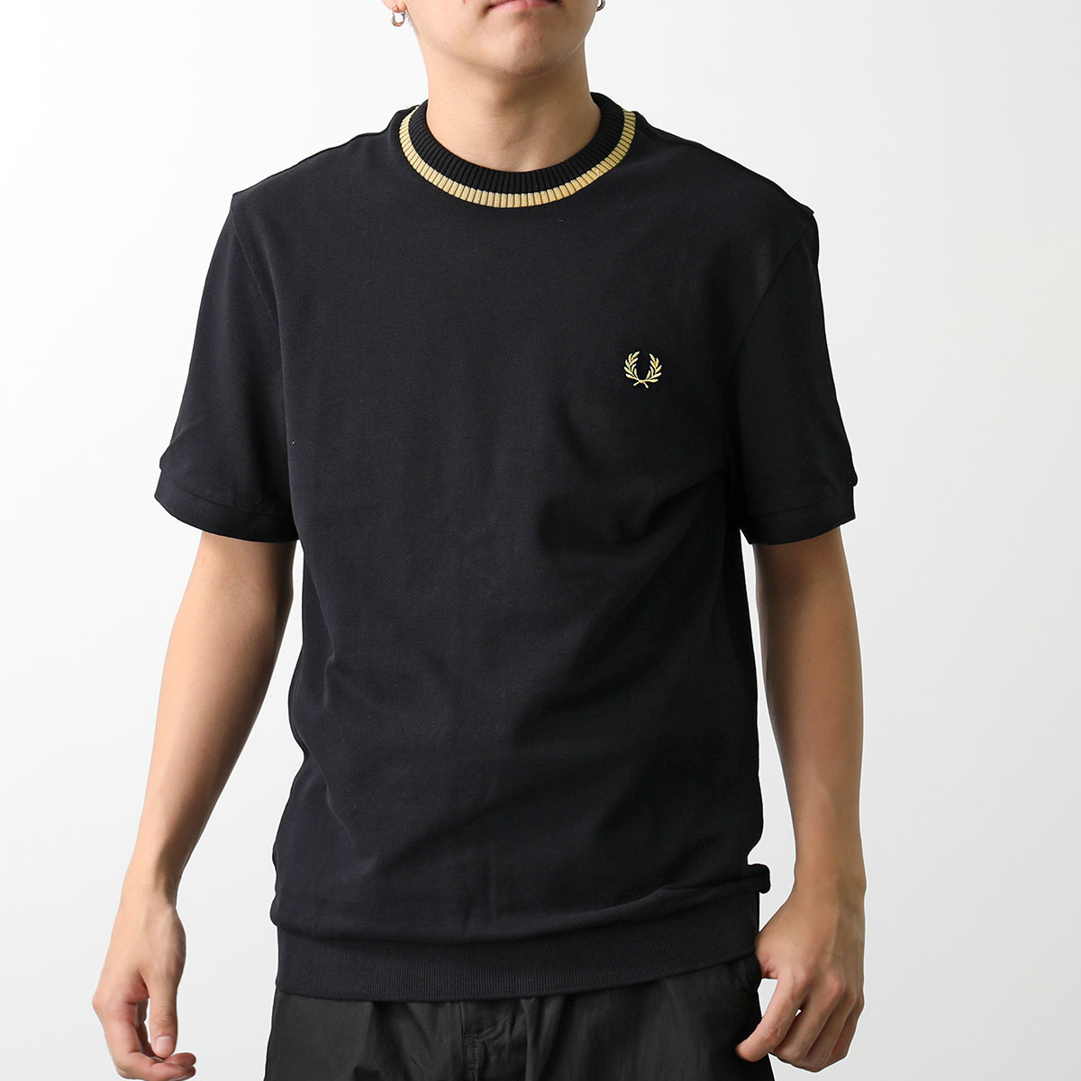FRED PERRY Tシャツ CREW NECK PIQUE T-SHIRT M7 メンズ ニット...