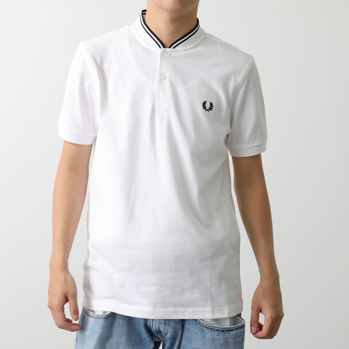 FRED PERRY フレッドペリー ポロシャツ Bomber Collar Polo Shirt ...