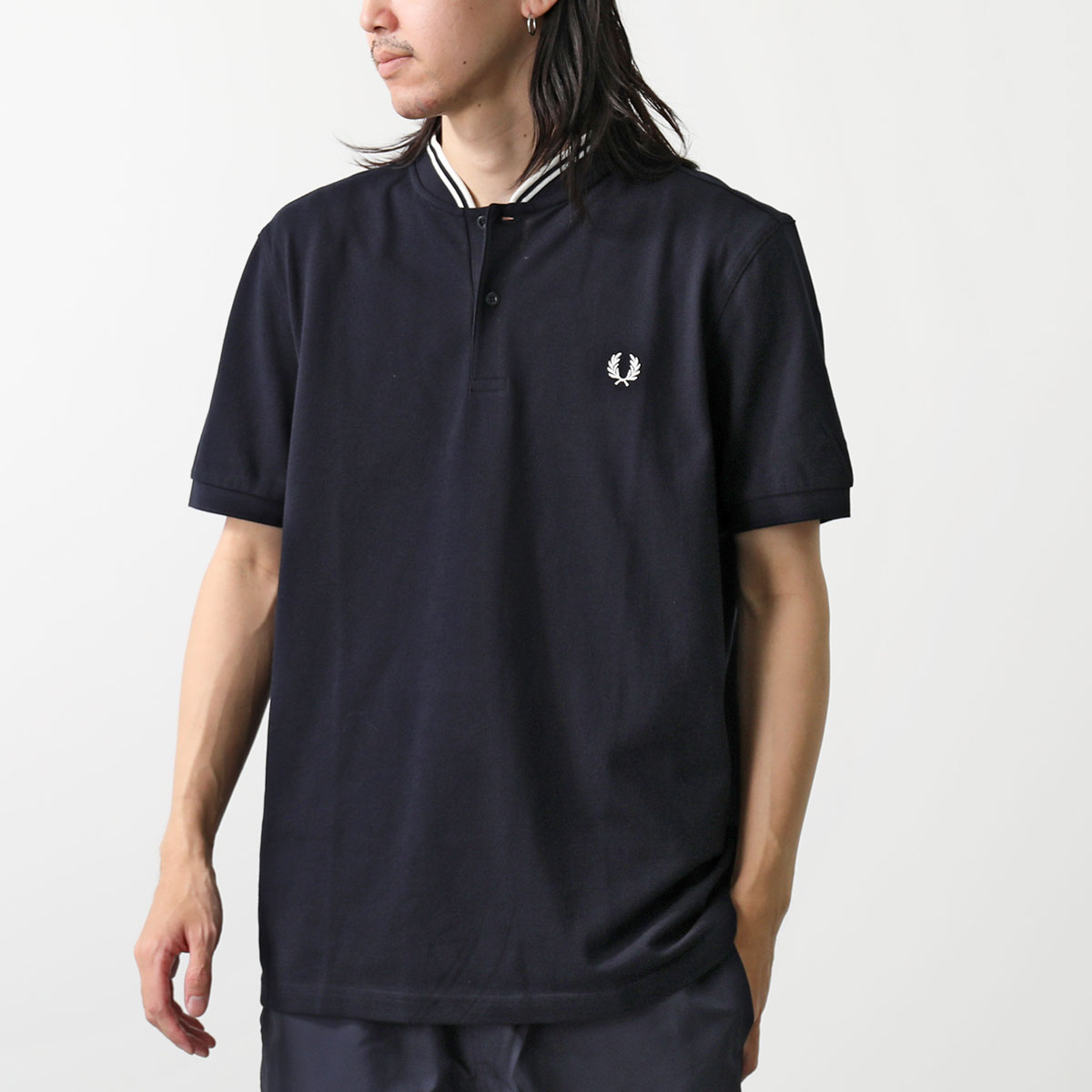 FRED PERRY ポロシャツ Bomber Collar Polo Shirt M4526 メン...