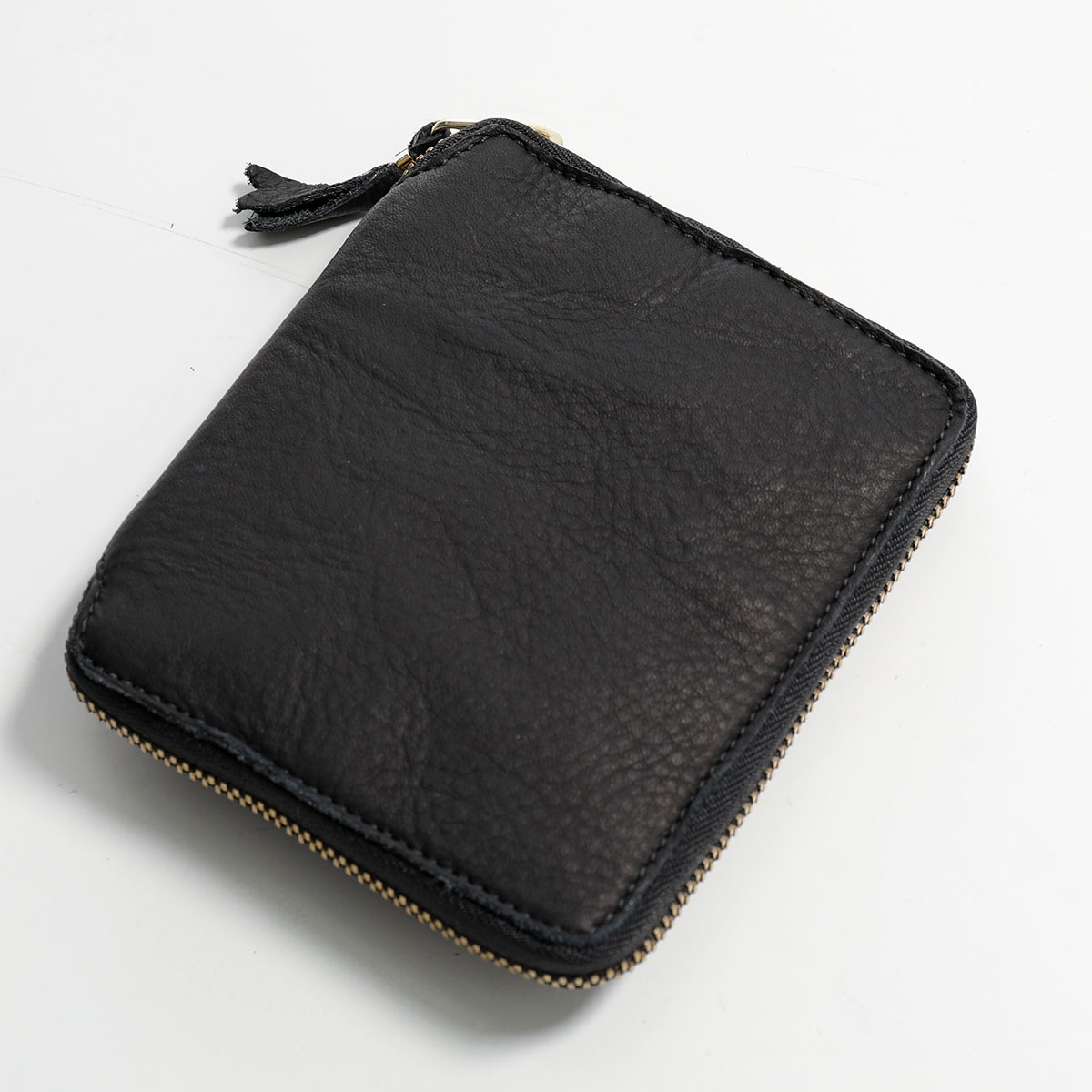 COMME des GARCONS コムデギャルソン 二つ折り財布 WASHED WALLET SA2100WW メンズ ラウンドファスナー 小銭入れあり レザー カラー4色｜s-musee｜02