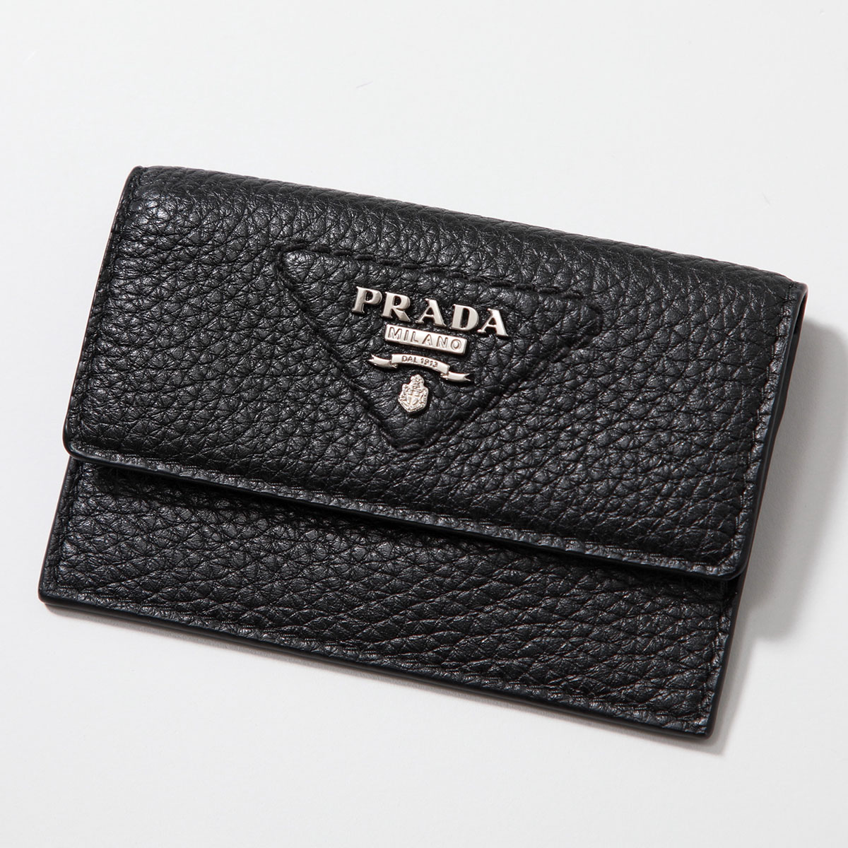 PRADA プラダ カードケース 2MF028 2BBE メンズ レザー パスケース 名刺入れ コインケース トライアングルロゴ ミニ財布 カラー2色｜s-musee｜02