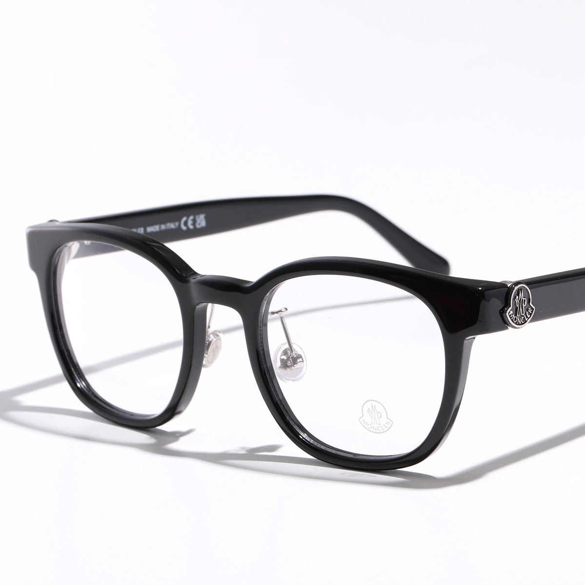 MONCLER モンクレール メガネ ML5201-D メンズ ウェリントン型 めがね 眼鏡 ロゴ ...