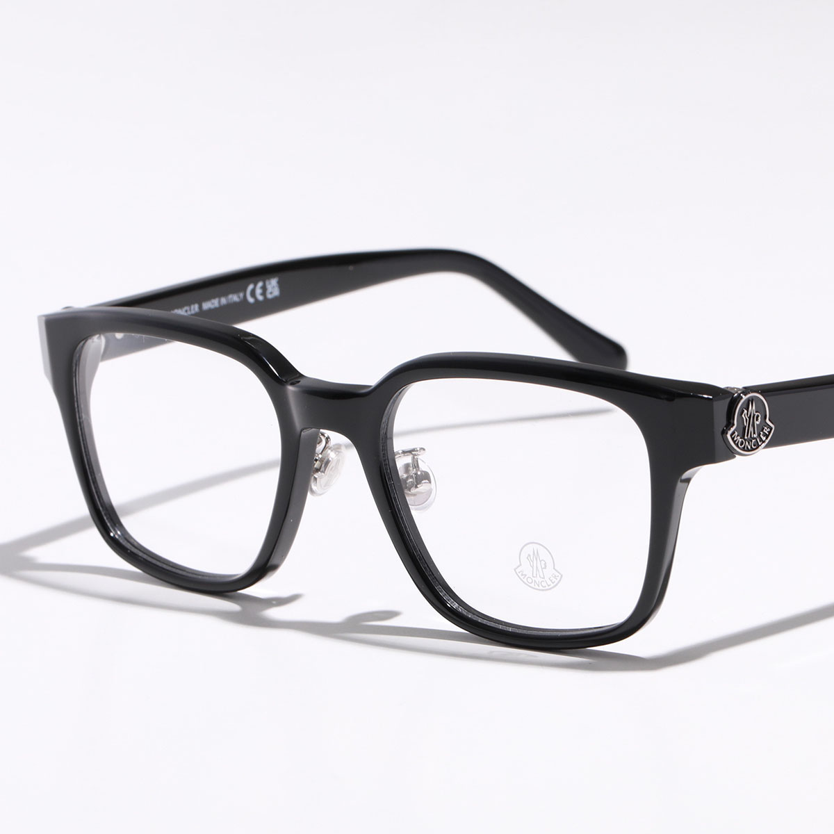 MONCLER モンクレール メガネ ML5191-D メンズ ウェリントン型 めがね 眼鏡 ロゴ ...